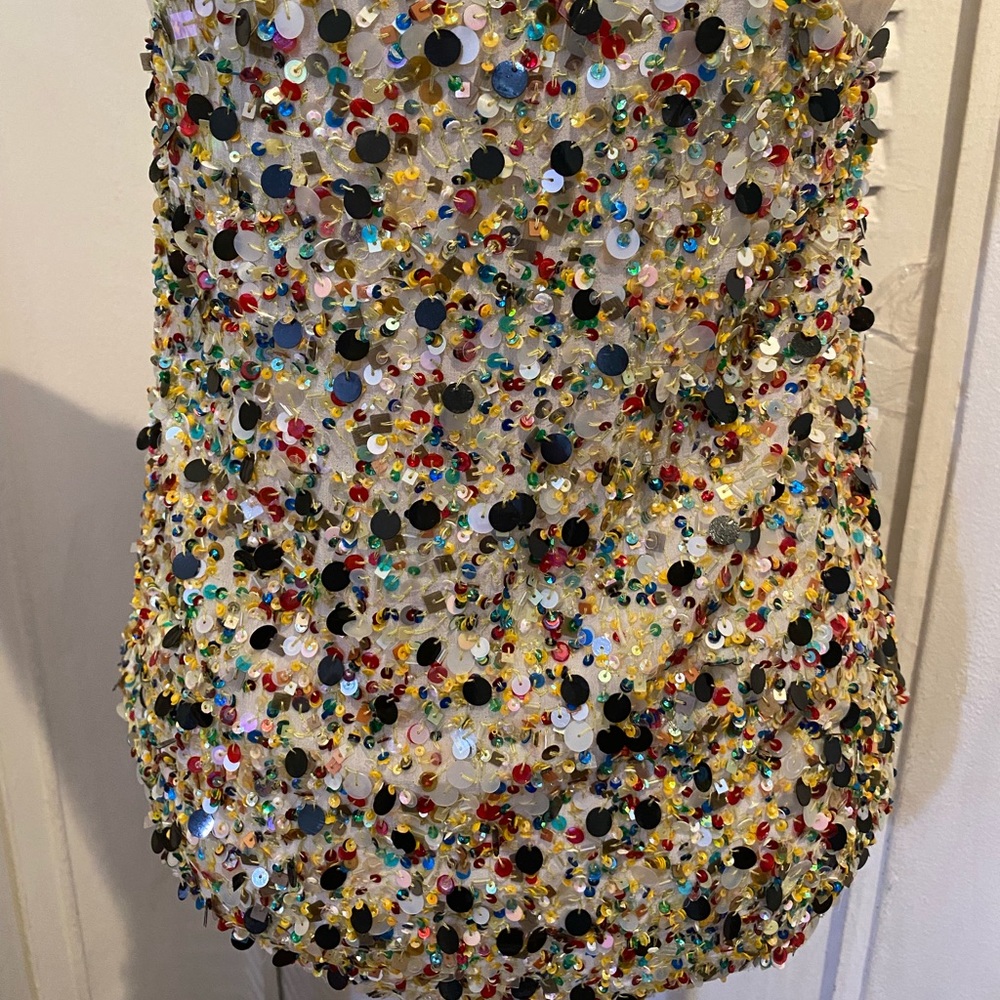 ASO SERENA VAN DER WOODSEN SEQUIN TANK -  Size 2 - Picture 5 of 11